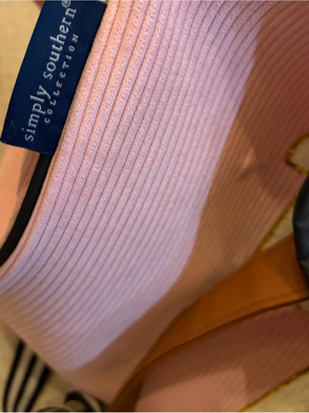 Simply Southern Pink Tote with Brown Handles ‘Take Me Away’ - Picture 8 of 9